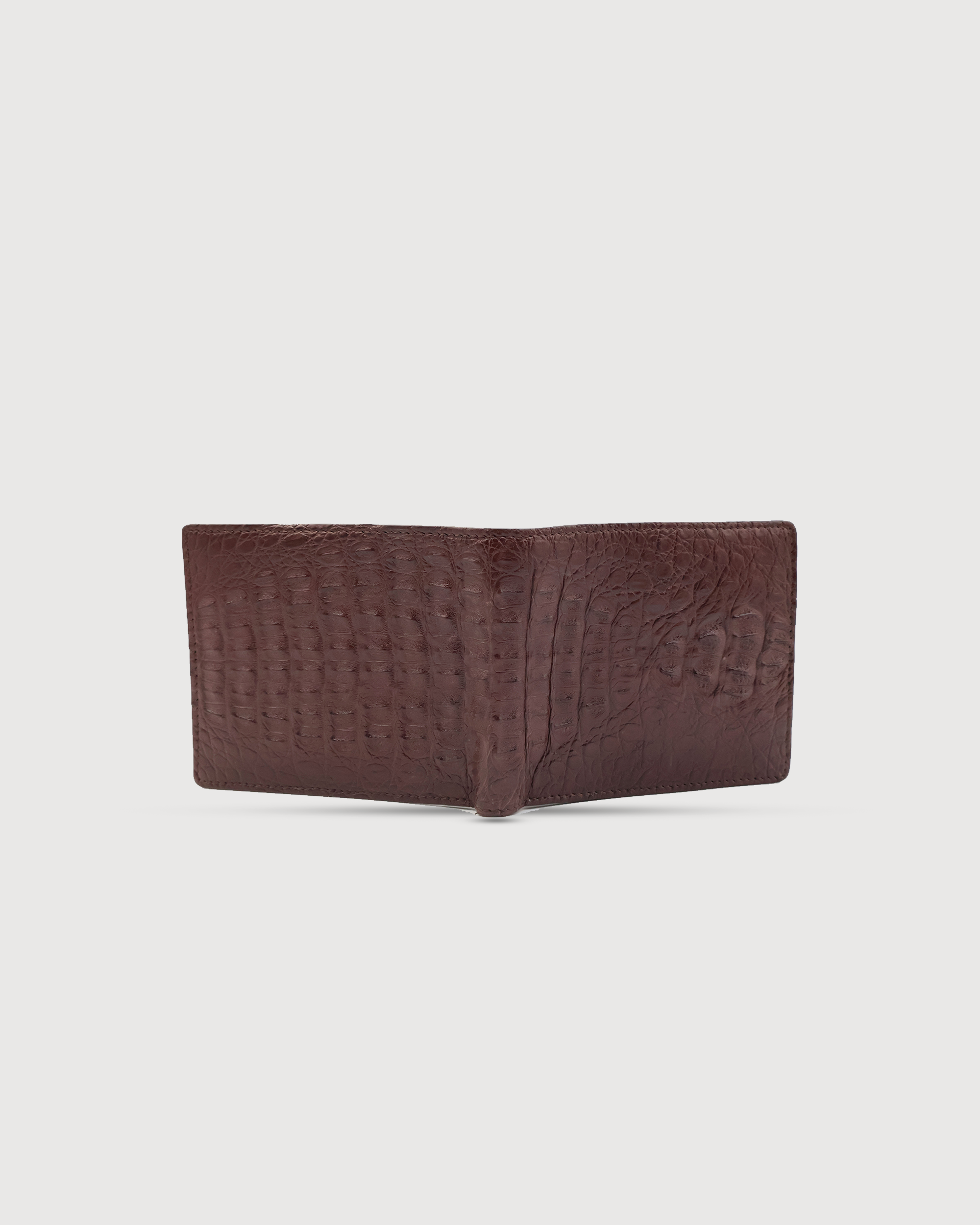 US Bi-fold Wallet Caiman Brown