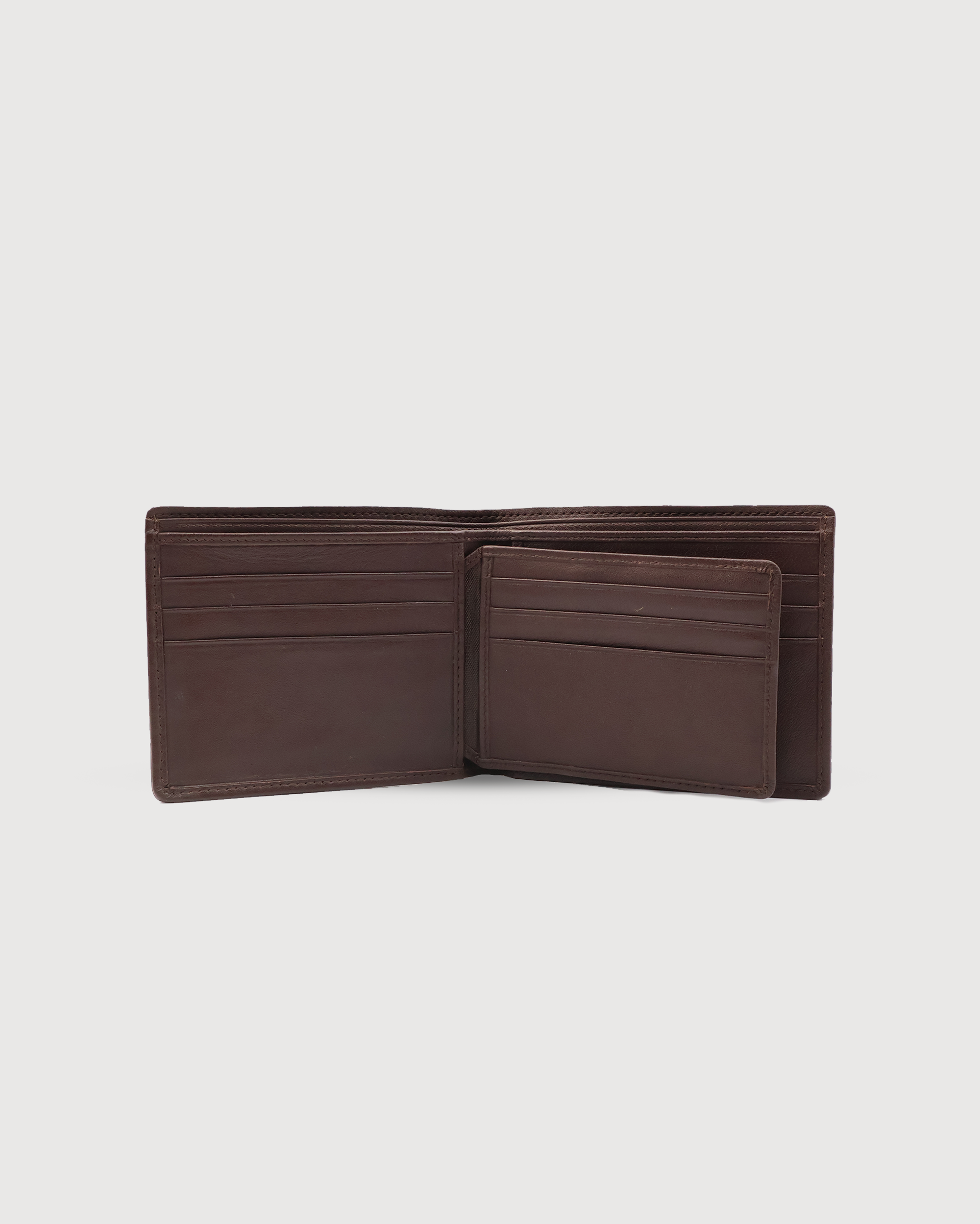 US Bi-fold Wallet Caiman Brown