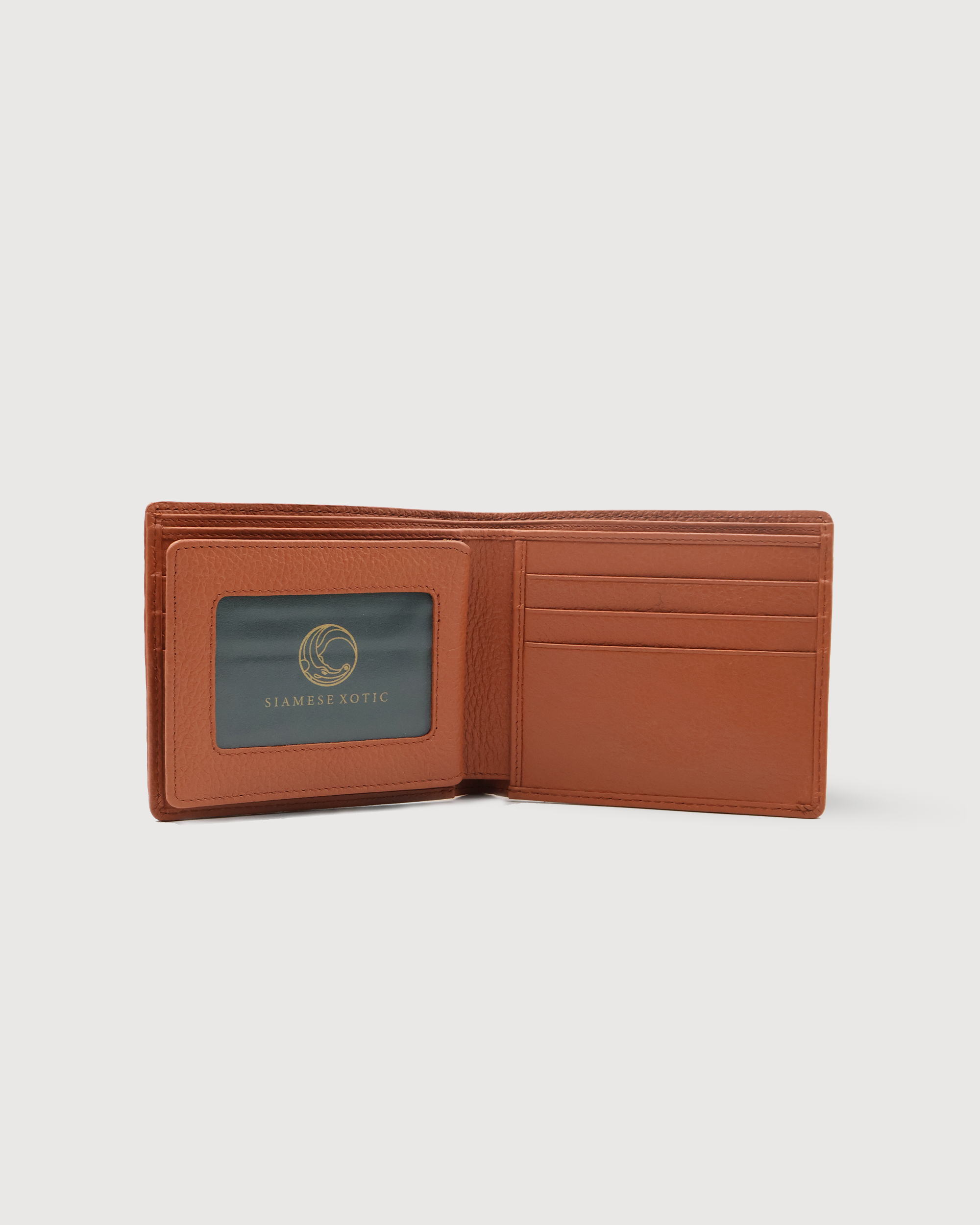 US Bi-fold Wallet Caiman Tan