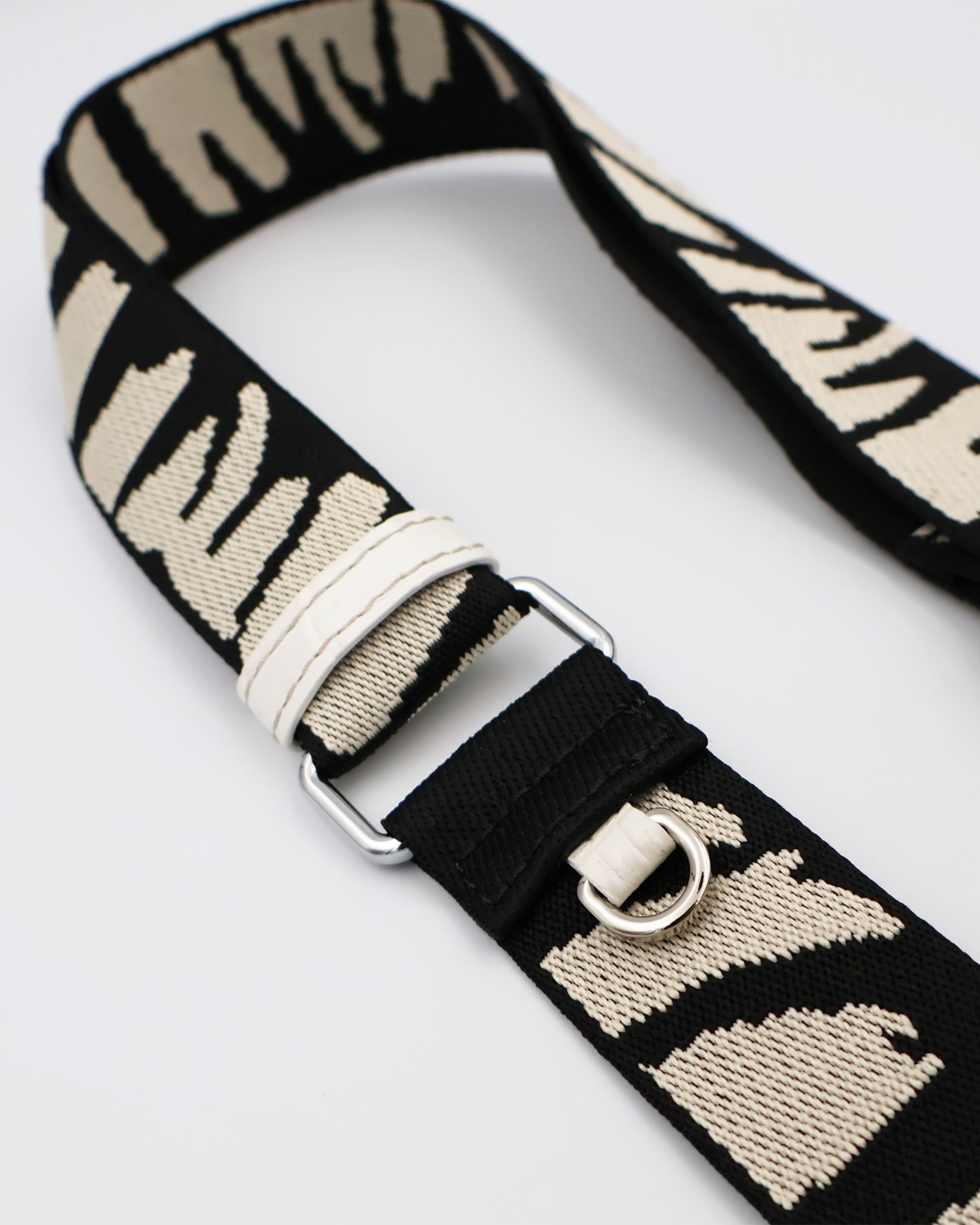 Xo Canvas Strap with Crocodile