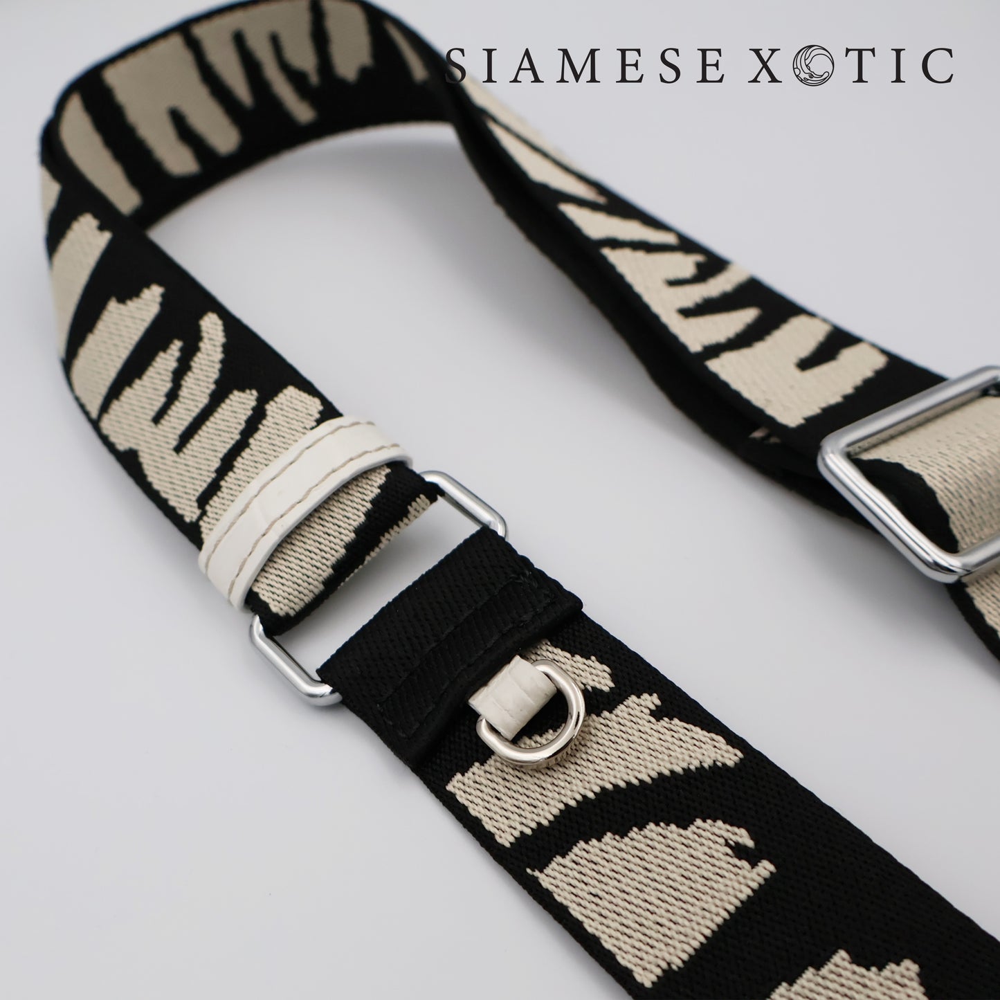 Xo Canvas Strap with Crocodile