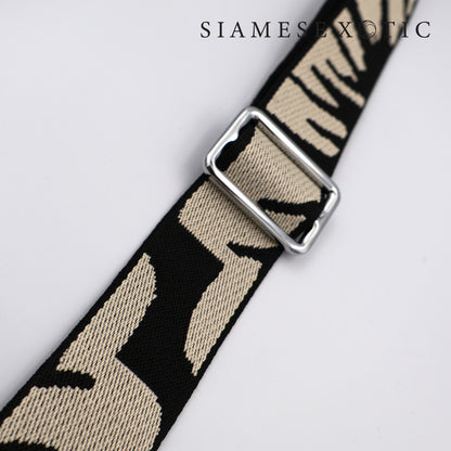 Xo Canvas Strap with Crocodile