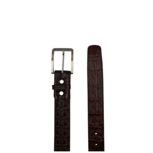 Alternative view of MEN BELT 1 5 DOUBLE BONE BROWN
