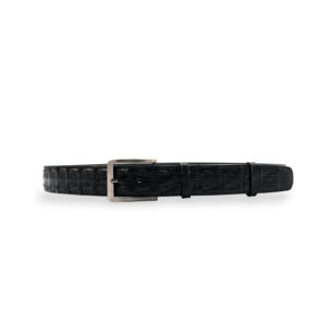 MEN BELT 1 5 DOUBLE BONE BLACK