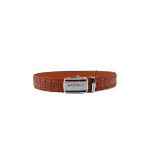Alternative view of MEN BELT 1 5 DOUBLE BONE TAN