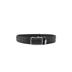 MEN BELT 1 5 DOUBLE BONE BLACK